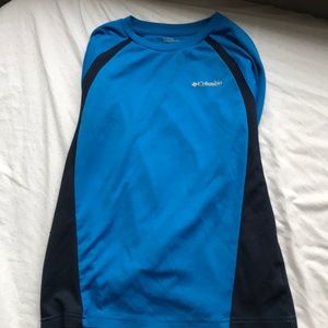 Columbia hiking shirt with advanced evaporation.